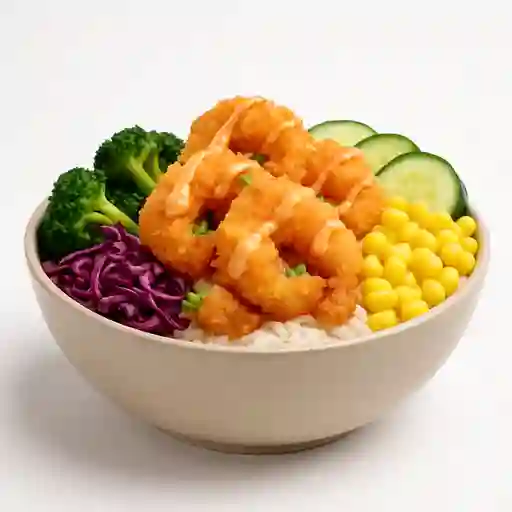 Bowl de Camarones Crispy