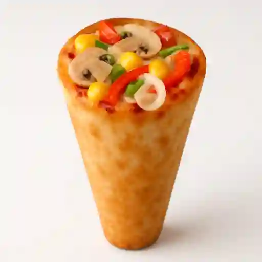 Cono de Pizza Vegetariana