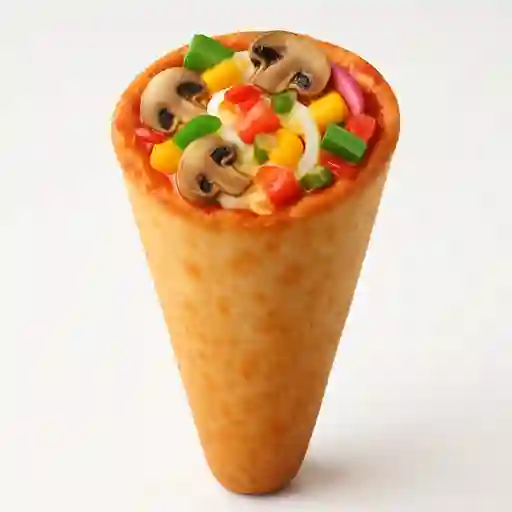 Cono de Pizza Vegetariana