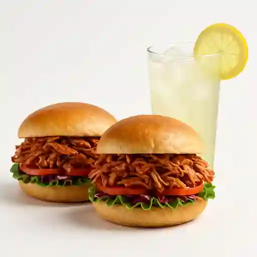 Dos Sándwich de Cerdo + Limonada.