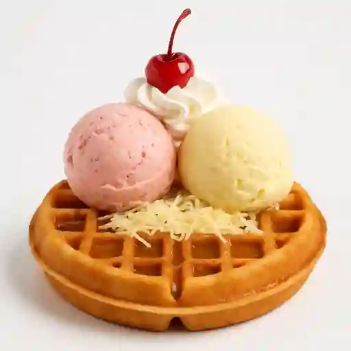 Waffle de Arequipe y Queso