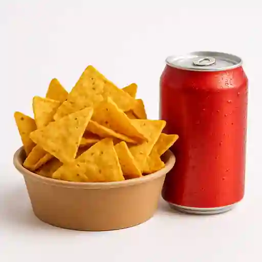 Nachos y Gaseosa 250 Postobon