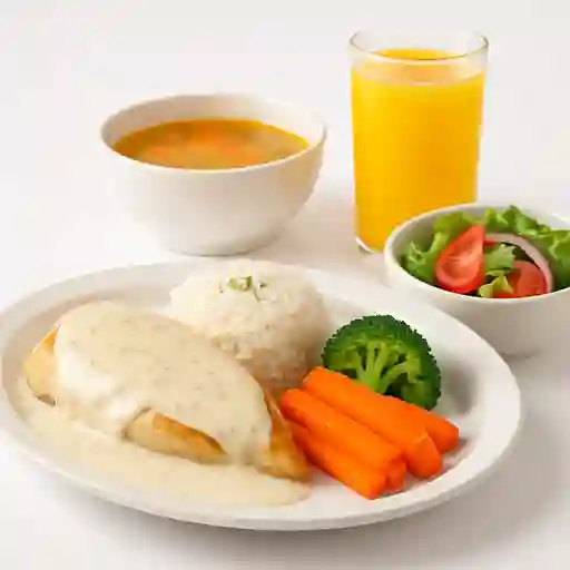 Pechuga en Salsa Blanca