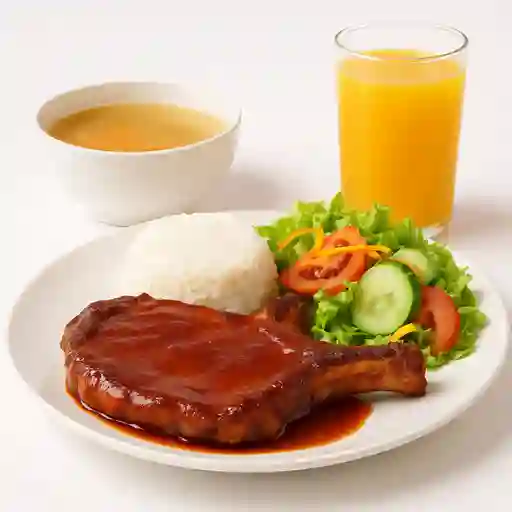 Chuleta en Salsa Bbq