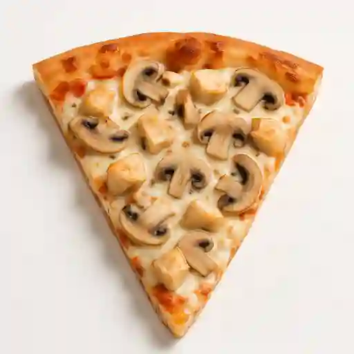 Porción Pizza Pollo con Champiñones 