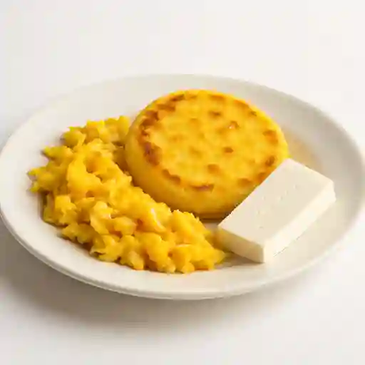 Desayuno de Rigo Trancao - Arepa Chocolo