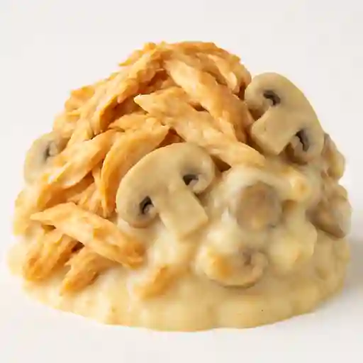 Agrandada Pollo con Champiñones