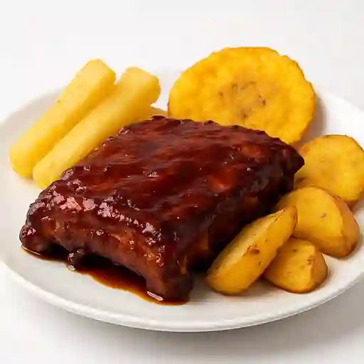Costillas Al Barril en Salsa Bbq 