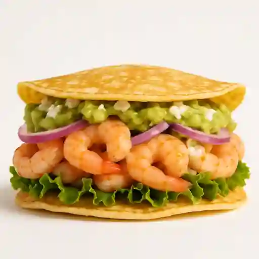 Sandwich de Creps con Camaron
