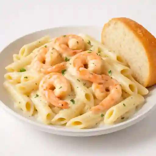 Pasta Penne con Camarones Cremosos