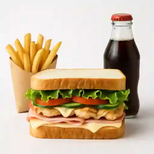 Combo Sándwich, Papas y Mini Gaseosa