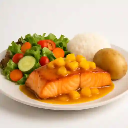 Salmón en Frutos Amarillos