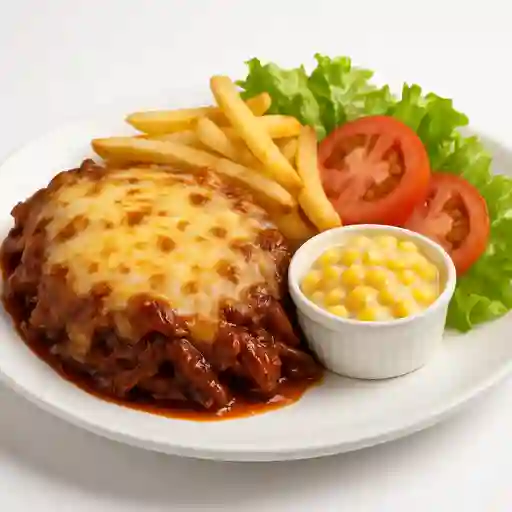 Cerdo Gratinado con Bbq