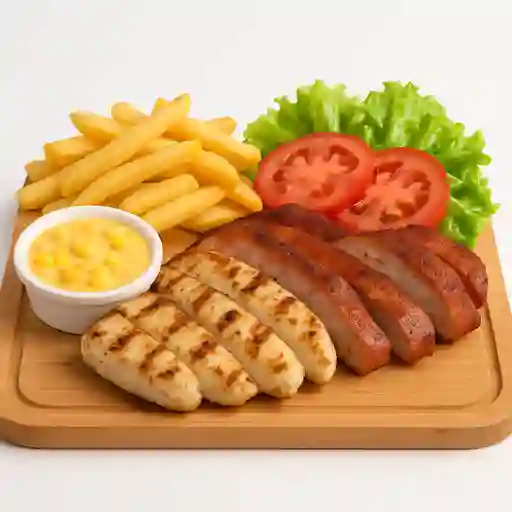 Tabla de Pollo y Cerdo Horneados