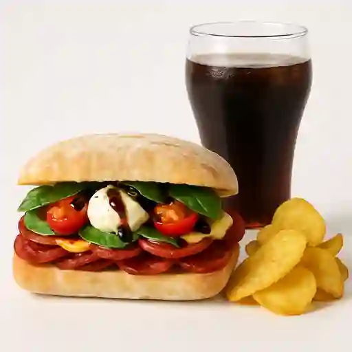 Sandwich Granadino + Papas + Gaseosa