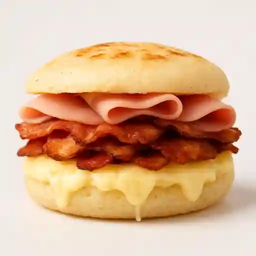 Arepa con Queso y Jamón