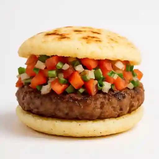Arepa con Pico de Gallo