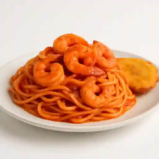 Espagueti con Camarón