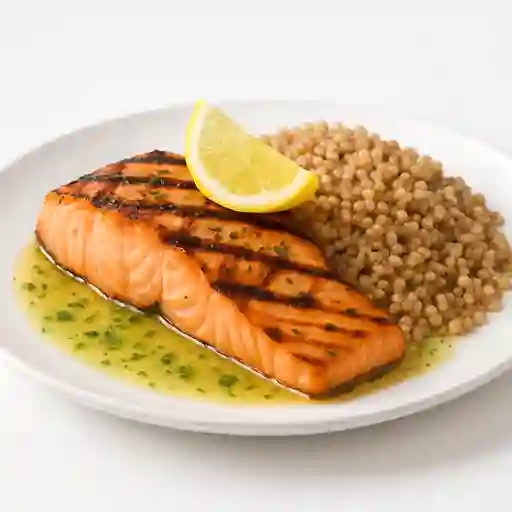 Salmón a la Parrilla con Couscous