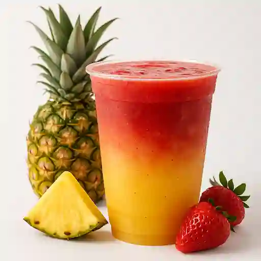 Piña Fresa y Sumo de Limon