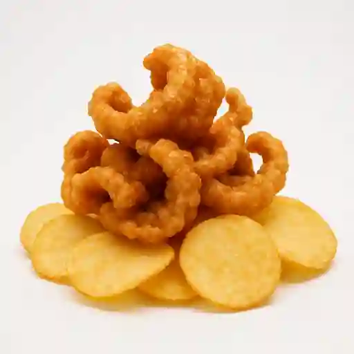 Chicharrón Porción con Papa Salada