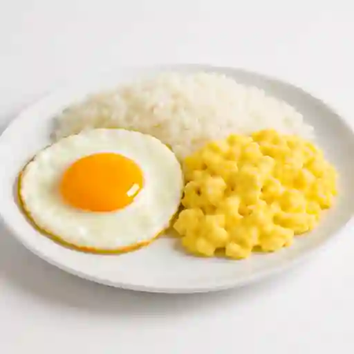 Huevos Fritos O Revueltos con Arroz