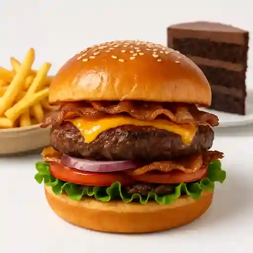 Hamburguesa Ahumada Al Barril Postre