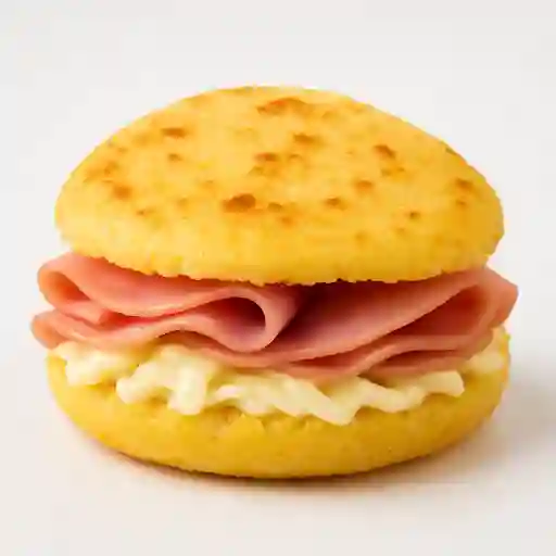 Arepa de Maíz Jamón y Queso