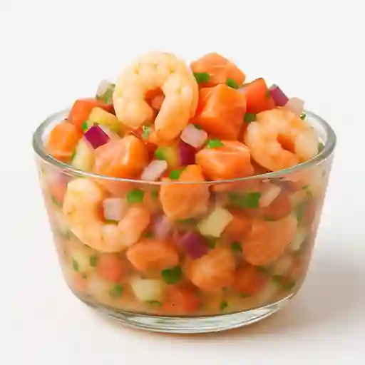 Ceviche Mixto Camarón Y Salmón