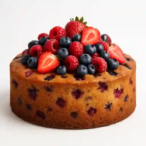 Torta casera de frutos rojos