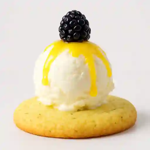 Limón con helado y almíbar