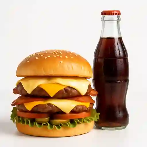 Hamburguesa Clasica + Gaseosa 400 ml