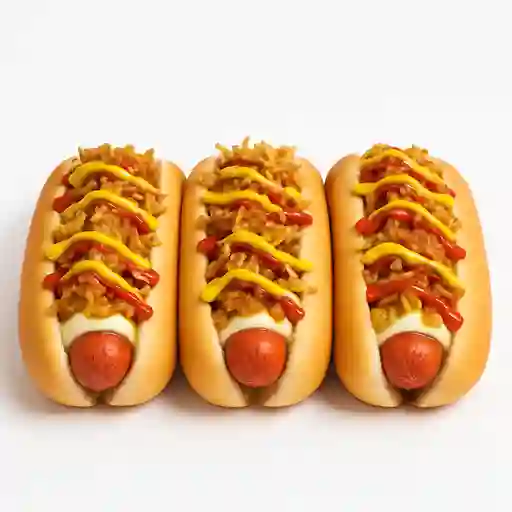 Combo Hot Dogs Tradicionales X3