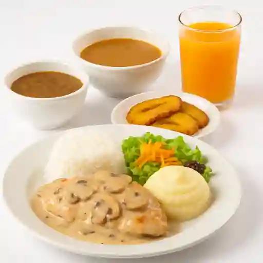Pechuga en salsa de champiñones