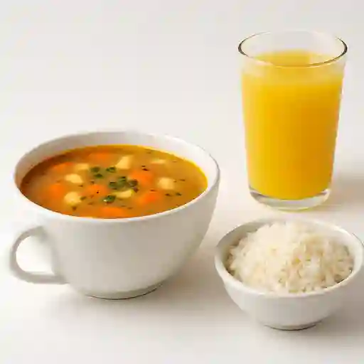 Sopa y arroz