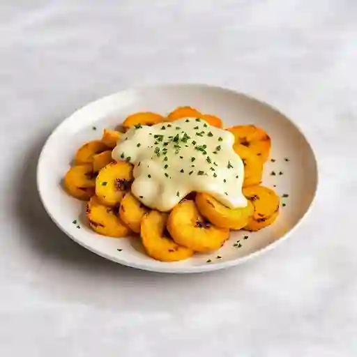 Plátano Maduro Con Queso Crema