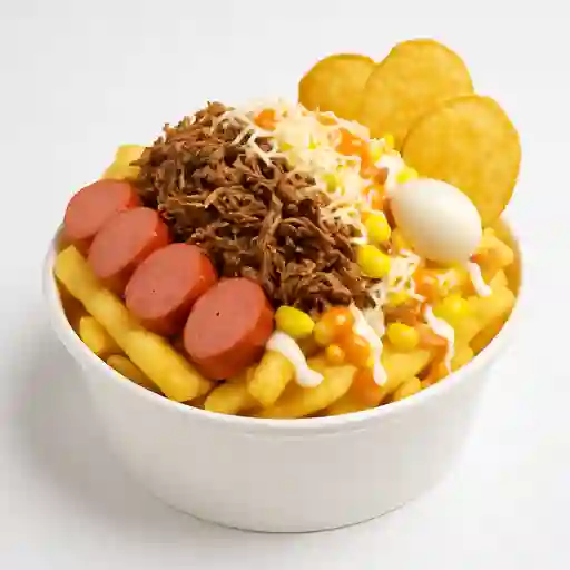 Salchipapa mechua