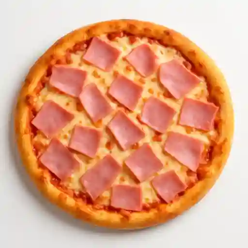 Pizza jamón + queso