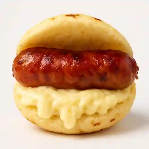 Arepa con chorizo + queso