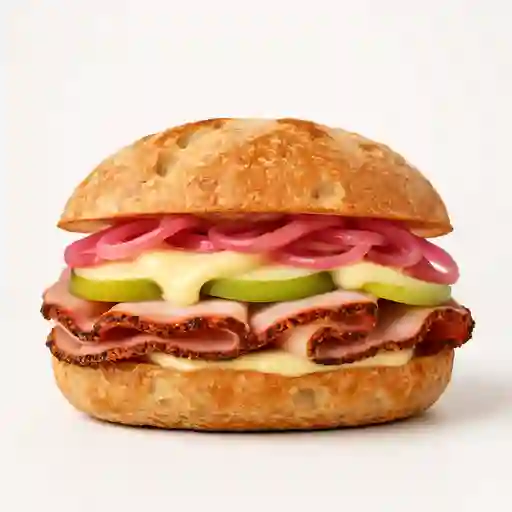 Panini de jamón y manzana