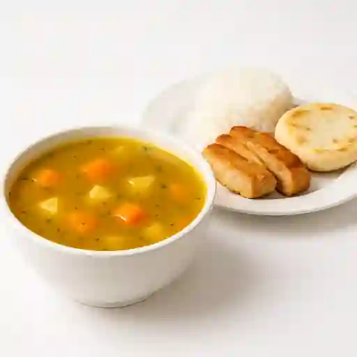Sopa del día + acompañamientos