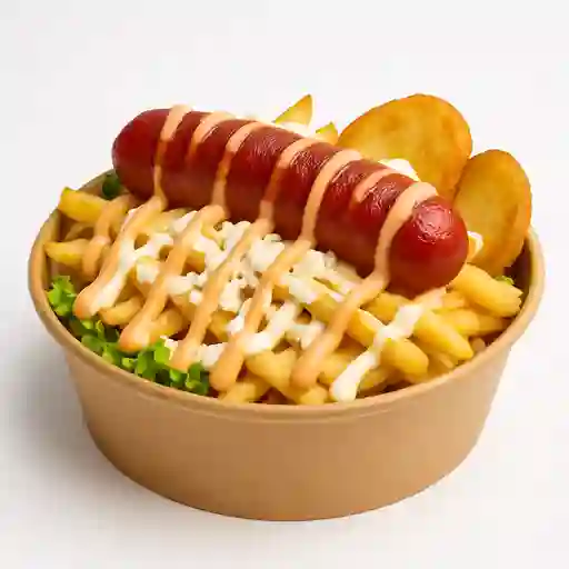Salchipapa Butifarra
