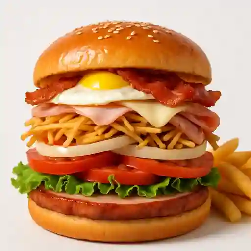 Hamburguesa de chuleta ahumada
