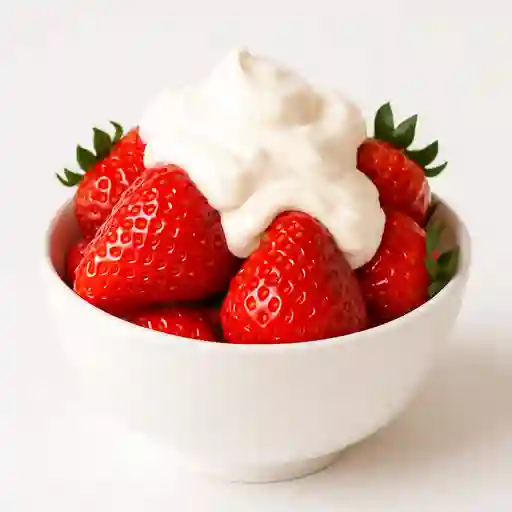 Fresas con crema