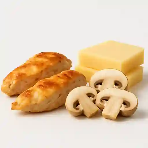 Pollo y champiñones