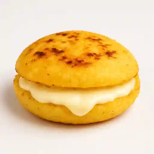 Arepa pelaíta con queso
