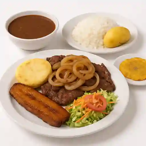 Churrasco encebollado
