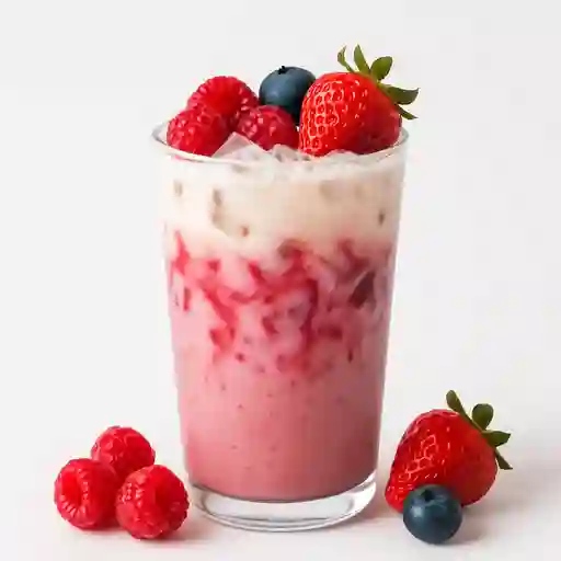 Latte de frutos rojos