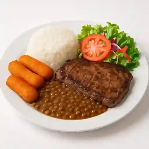 Almuerzo Res Lentejas