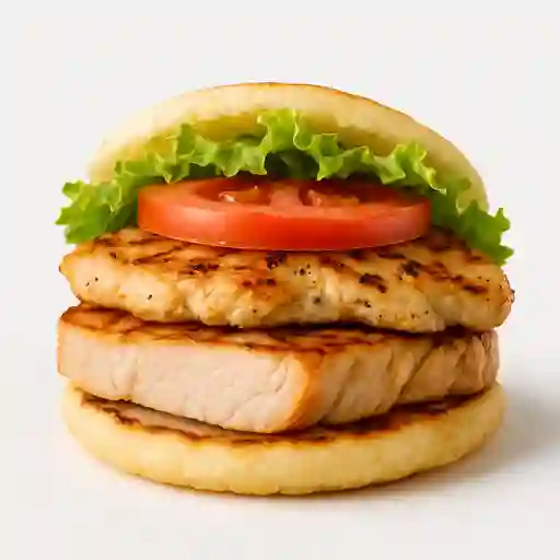 Lomo Arepa Pollo